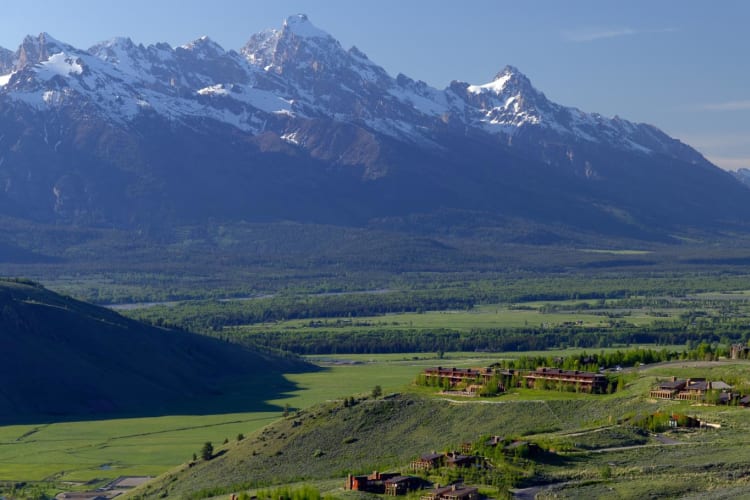Exterior & Tetons in summer